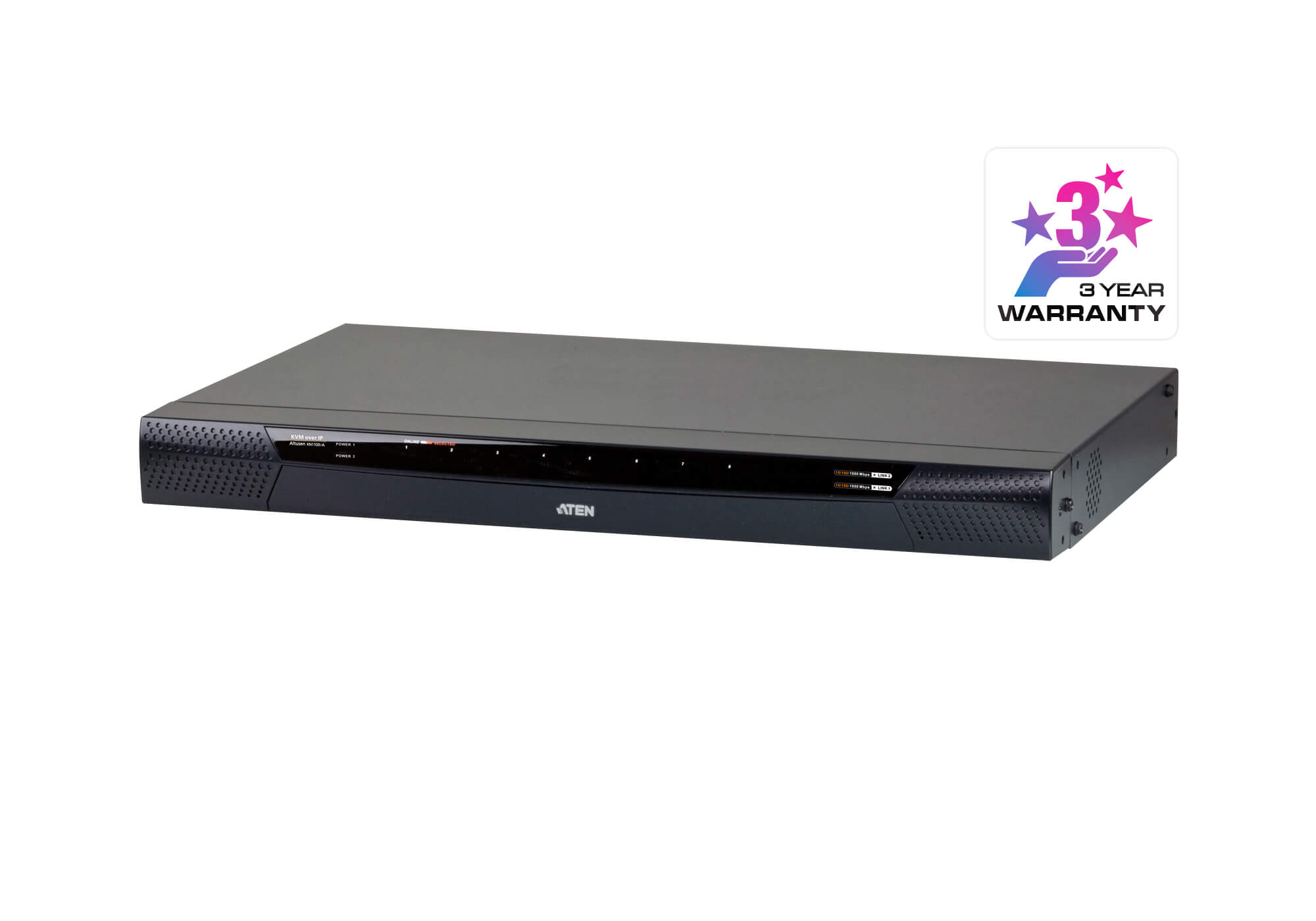 kn1108va.kvm.kvm-over-ip-switches.45 ATEN | KN1108VA - 1-Local/1-Remote Access 8-Port Cat 5 KVM over IP Switch with Virtual Media (1920 x 1200) - Image 1